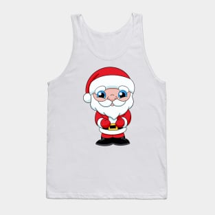 Cute Santa, Xmas, Christmas, Santa Claus Tank Top